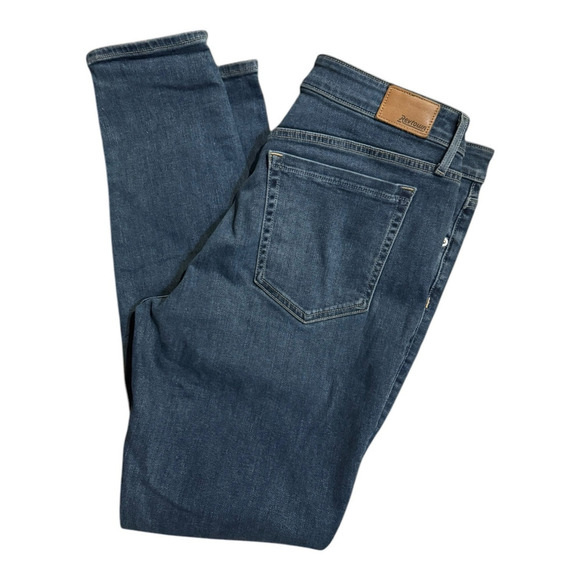 Revtown Jean 31L High Rise Skinny Dark Wash Denim Classic Casual Comfort Stretch - Picture 8 of 12